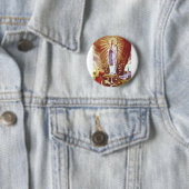 Badge Rond 5 Cm Notre Dame de Lourdes (En situation)