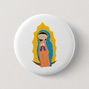 Badge Rond 5 Cm Notre Madame de Guadalupe