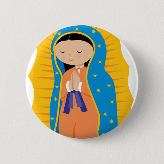 Badge Rond 5 Cm Notre Madame de Guadalupe (Devant)