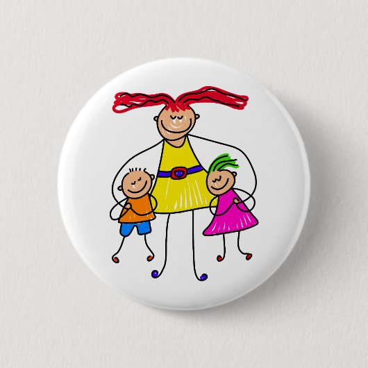 Badge Rond 5 Cm Notre maman (Devant)