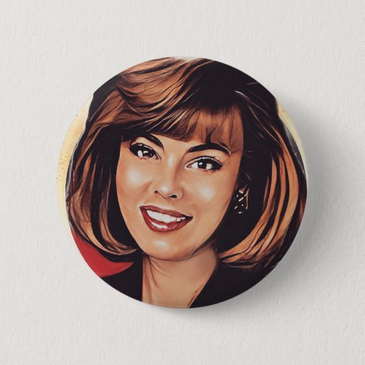 Badge Rond 5 Cm Notre Mme Bruhn Button (Devant)