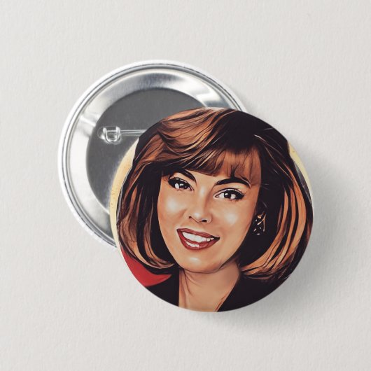 Badge Rond 5 Cm Notre Mme Bruhn Button (Devant & derrière)