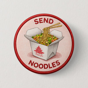 Badge Rond 5 Cm Nouilles