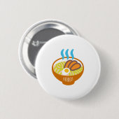 Badge Rond 5 Cm Nouilles de Ramen (Devant & derrière)