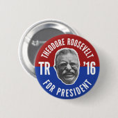 Badge Rond 5 Cm Nounours de vote (Devant & derrière)