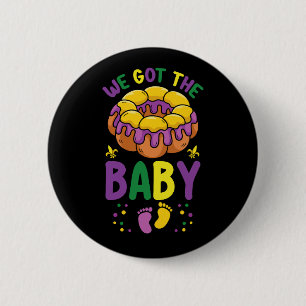 Badge Rond 5 Cm Nous Avons La Faire-part De Grossesse Mardi Gras
