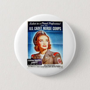 Badge Rond 5 Cm Nous corps d'infirmière de cadet