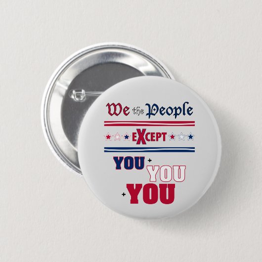 Badge Rond 5 Cm Nous le peuple (Devant & derrière)