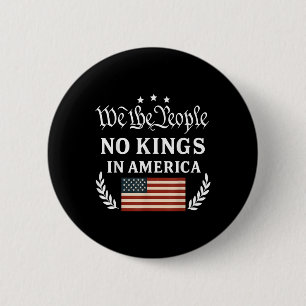 Badge Rond 5 Cm Nous Le Peuple Pas De Rois En Amérique Démocratie
