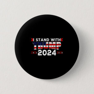Badge Rond 5 Cm Nous, Le Peuple, Sommes Avec Donald Trump 2024 Amé