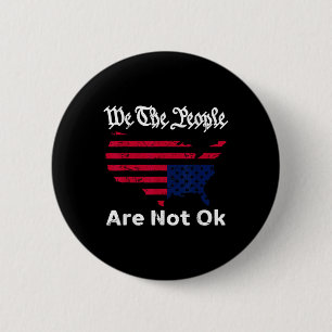 Badge Rond 5 Cm Nous, Les Gens Ne Sont Pas D'Accord, Grunge Upside
