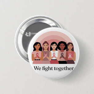 Badge Rond 5 Cm Nous Luttons Ensemble Conception de Sensibilisatio