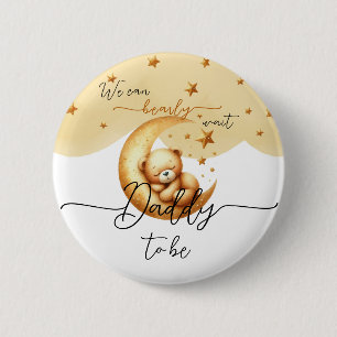 Badge Rond 5 Cm Nous pouvons à peine attendre Mignon petit ours fu