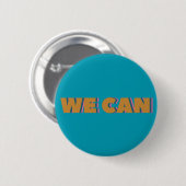 Badge Rond 5 Cm NOUS POUVONS Bold Typographie Graphisme Design en  (Devant & derrière)
