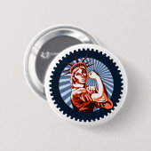 Badge Rond 5 Cm Nous Pouvons Le Faire Ensemble (Devant & derrière)