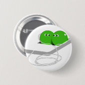 Badge Rond 5 Cm Nous Sommes Comme Deux Pois Dans Un Pois (Devant & derrière)