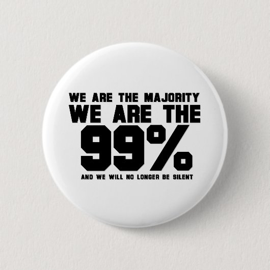 BADGE ROND 5 CM NOUS SOMMES LES 99% (Devant)