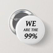 BADGE ROND 5 CM NOUS SOMMES LES 99% - L'APPUI OCCUPENT DES (Devant & derrière)