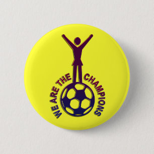 Badge Rond 5 Cm NOUS SOMMES LES CHAMPIONS - femmes soccer