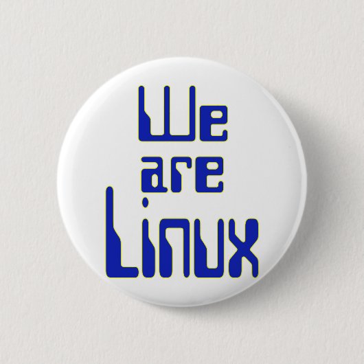 Badge Rond 5 Cm Nous sommes Linux (Devant)