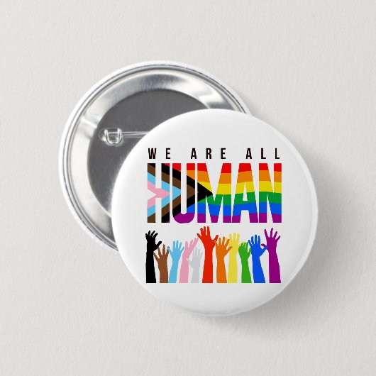 Badge Rond 5 Cm Nous sommes tous humains (Devant & derrière)