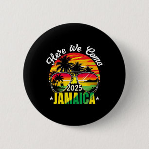 Badge Rond 5 Cm Nous Venons Jamaïque 2025 Voyage en famille M