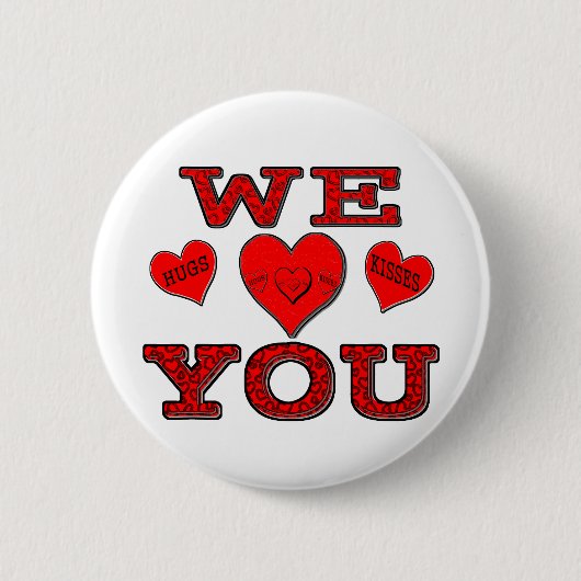 Badge Rond 5 Cm Nous vous aimons (Devant)