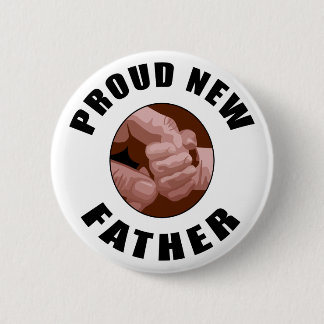 Badge Rond 5 Cm Nouveau cadeau fier de père