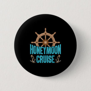 Badge Rond 5 Cm Nouveau couple amoureux jumelé Lune de miel croisi