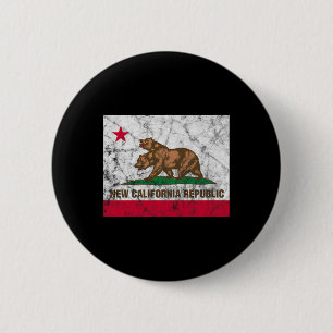 Badge Rond 5 Cm Nouveau drapeau en détresse de l'État de la Républ