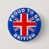BADGE ROND 5 CM NOUVEAU ! ! - FIER D'ÊTRE BRITANNIQUE NIP BACK BAD (Devant)