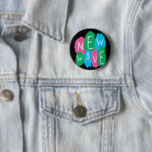 Badge Rond 5 Cm Nouveau Graffiti (En situation)