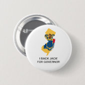 Badge Rond 5 Cm NOUVEAU JERSEY POUR Jack Ciattarelli GOVERNOR Butt (Devant & derrière)