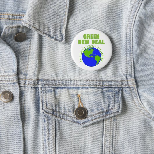 Badge Rond 5 Cm Nouveau pacte vert (En situation)