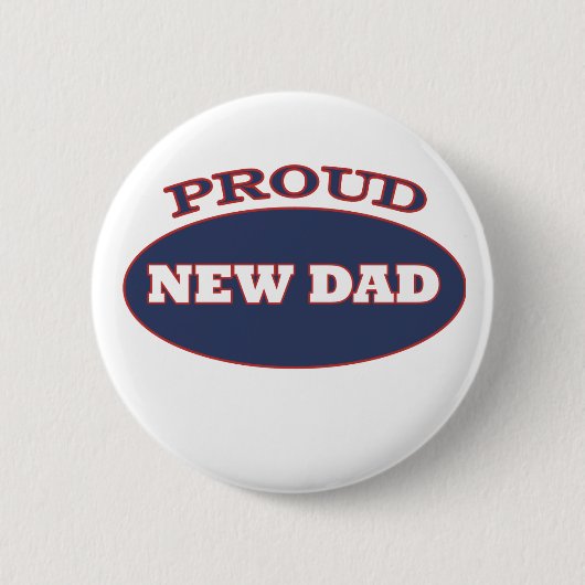 Badge Rond 5 Cm nouveau papa fier (Devant)