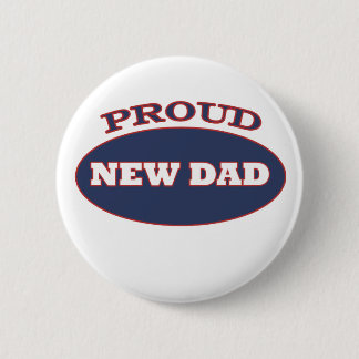 Badge Rond 5 Cm nouveau papa fier
