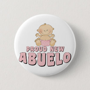 Badge Rond 5 Cm NOUVEAU PAPA FIER Bébé Fille