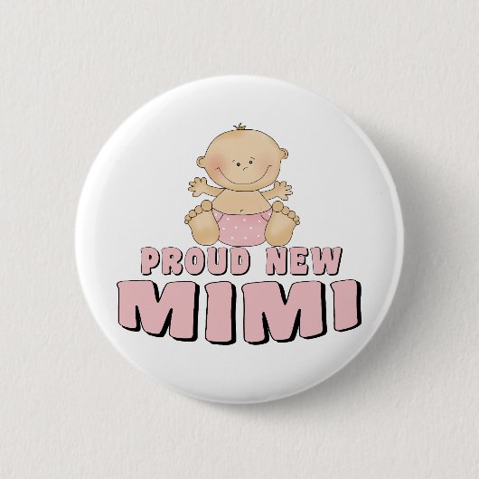 Badge Rond 5 Cm NOUVEAU T-shirt Mimi FIER (Devant)