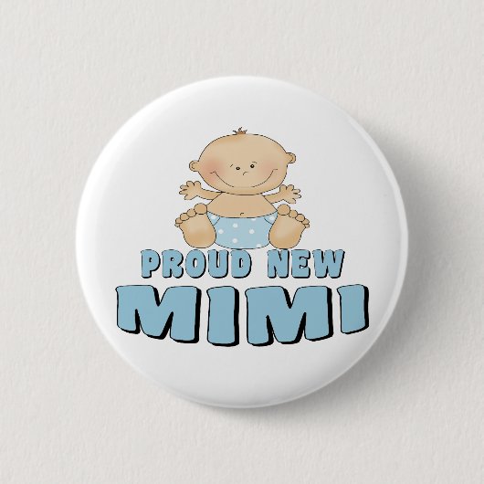 Badge Rond 5 Cm NOUVEAU T-shirt Mimi FIER (Devant)