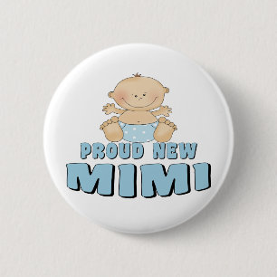 Badge Rond 5 Cm NOUVEAU T-shirt Mimi FIER