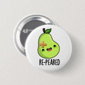 Badge Rond 5 Cm Nouveau tournevis Funny Fruit Pear (Devant & derrière)