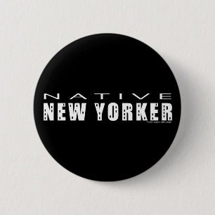 Badge Rond 5 Cm Nouveau Yorker_Button indigène
