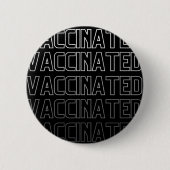 Badge Rond 5 Cm Nouveaux modes répétitifs Typografy Text Black (Devant)