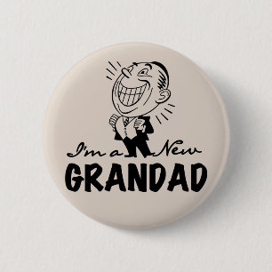 Badge Rond 5 Cm Nouveaux T-shirts et cadeaux de sourire de papy