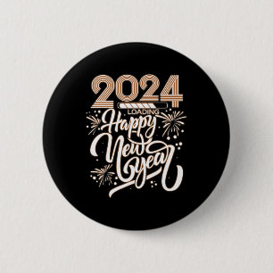 Badge Rond 5 Cm Nouvel An 2024 Chargement