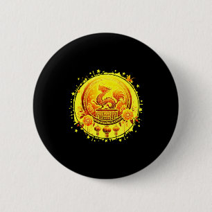 Badge Rond 5 Cm Nouvel An chinois 2026 Cheval Bonne année chinoise