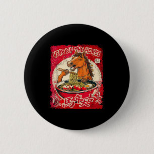 Badge Rond 5 Cm Nouvel An Chinois Du zodiaque De L'Année Du Cheval