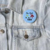 Badge Rond 5 Cm Nouvel oncle Button (En situation)