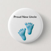 Badge Rond 5 Cm Nouvel oncle fier (Devant)