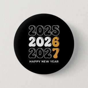 Badge Rond 5 Cm Nouvelle Année drôle 2026 Enfants Six Sept 67 Mème